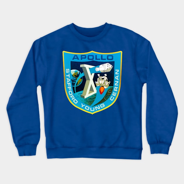 Apollo 10 Insignia Crewneck Sweatshirt by impacteesstreetwear